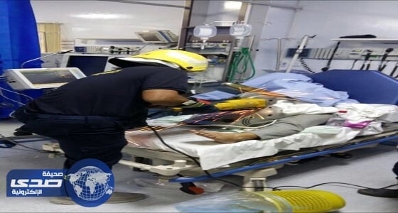 بالصور.. الدفاع المدني ينقذ يد مقيم من البتر بالأحساء