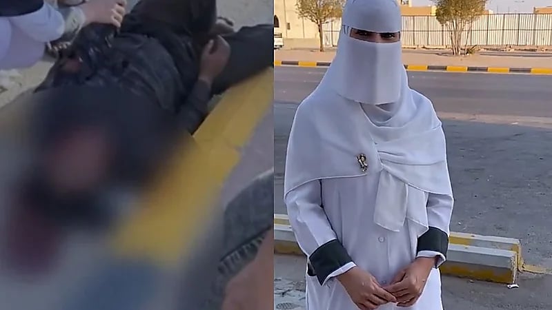 في موقف بطولي .. ممرضة من ⁧‫حفر الباطن‬⁩ تنقذ مصابًا في حادث دهس .. فيديو