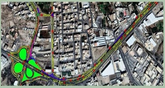مرور عسير تحول حركة السير لإنشاء عبارة " تصريف السيول "
