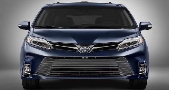 تويوتا سيينا 2018 بتصميم مطور ومزايا جديدة