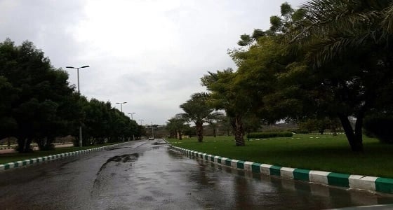 أمطار على مركز خاط بالمجاردة