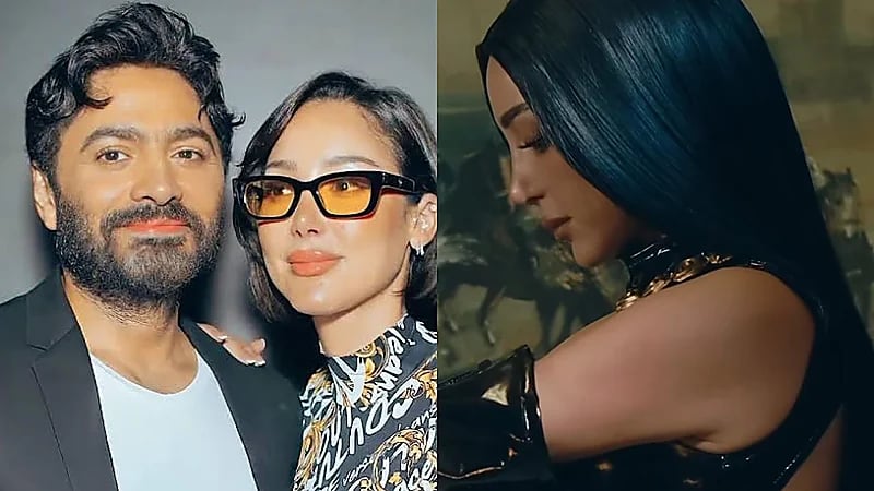 ‎تامر حسني يمازح طليقته بعد أغنيتها الجديدة: بنفس اليوم يا بسوم .. فيديو