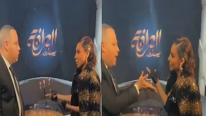 شجار خلف الكواليس بين بسمة وهبة وتامر عبدالمنعم.. فيديو