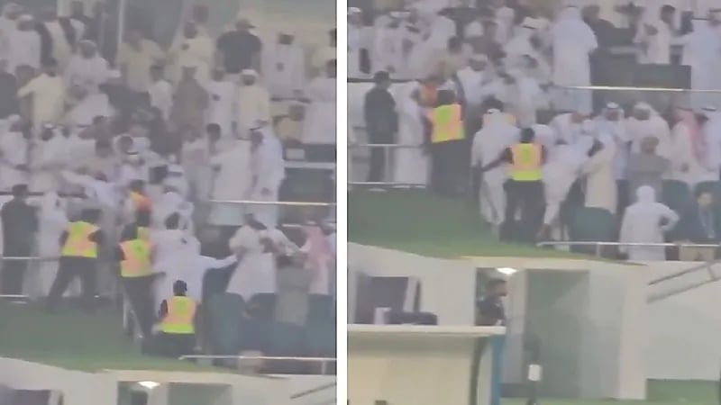 اشتباكات قوية داخل المنصة في مباراة بالدوري الإماراتي .. فيديو