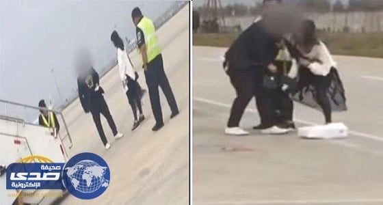 بالفيديو.. مصارعة حرة بين زوجين تؤخر إقلاع طائرة بالصين