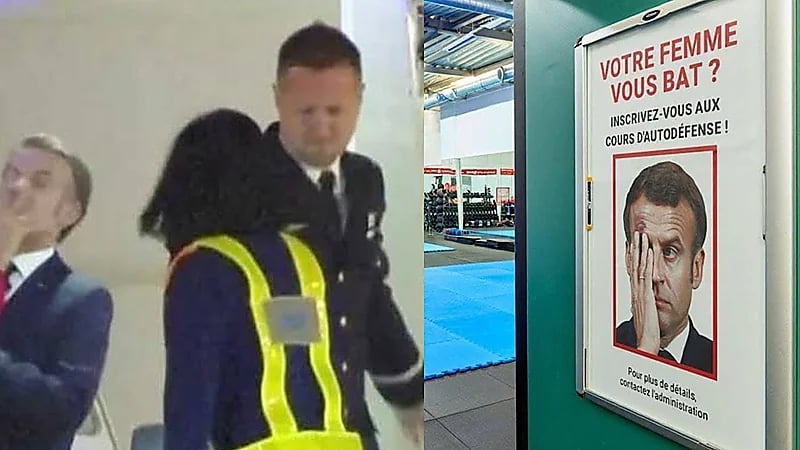 حملات ساخرة للرجال المعنفين بعد صفعة ماكرون تثير الجدل في فرنسا