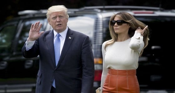 ترامب يعيد تغريدة معارض طالب باغتصاب ميلانيا