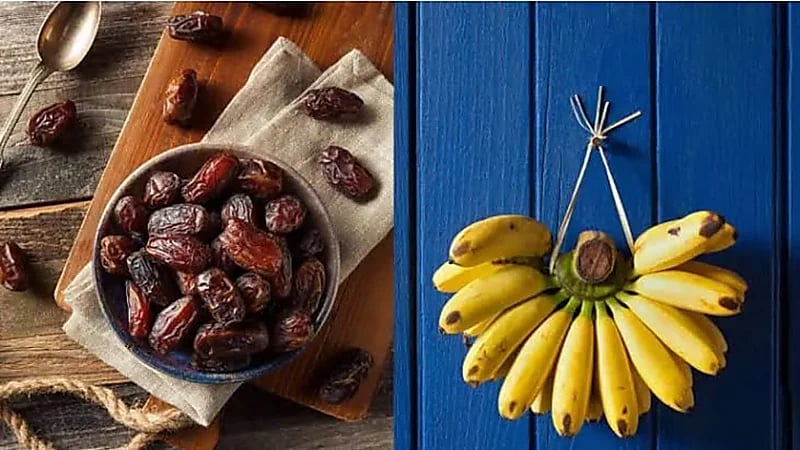 فوائد الموز والتمر للقلب والهضم وضبط السكر