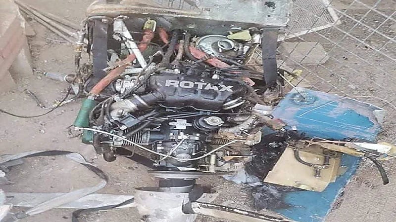 محرك طائرة يفضح الشركات والدول الداعمة للمسيرات الإيرانية