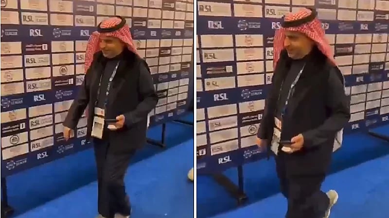 مراسل لرئيس النصر: ليه ما تطلبون حكام اجانب .. شاهد رد فعل الأخير