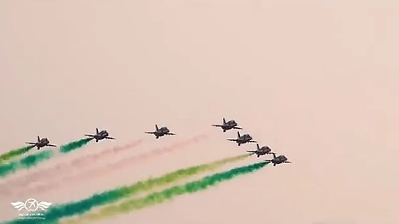 شاهد.. أضخم عرض جوي على مستوى الشرق الأوسط في سماء المملكة