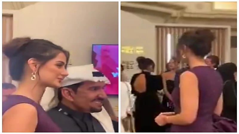 مهلاقا جابري تطلب التصوير مع الفنان عبدالله السدحان.. فيديو