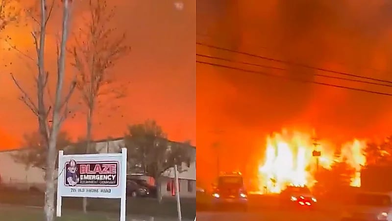 الحرائق تلتهم أكثر من 23 ألف فدان في أحياء نيوجيرسي الأمريكية .. فيديو