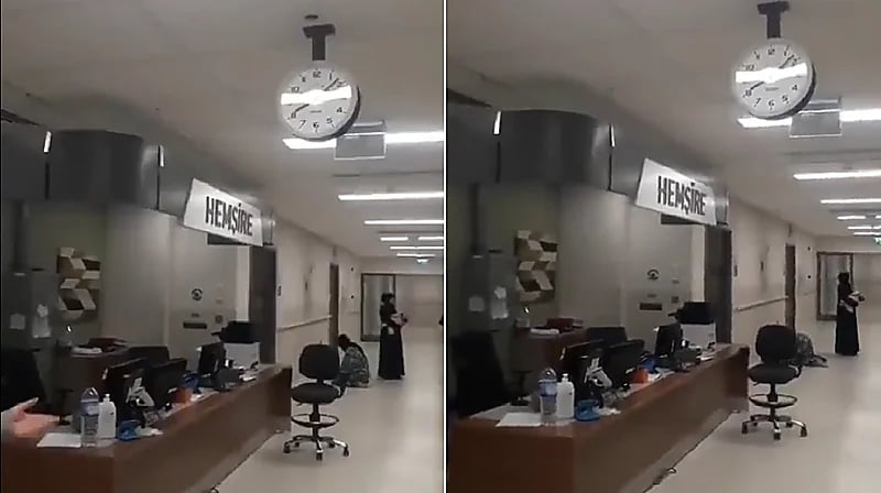 شاهد.. سيدة تكمل صلاتها لحظة حدوث الهزة الأرضية بهاتاي