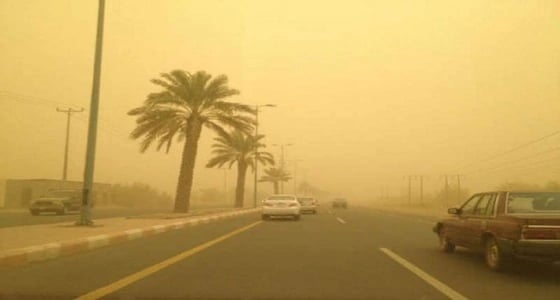 الإنذار المبكر: رياح نشطة وأتربة تضرب العاصمة المقدسة