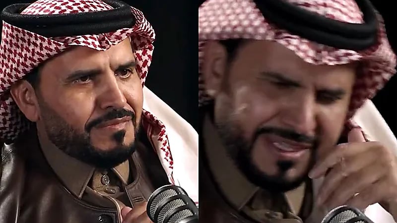 الحارثي ينهار بالبكاء عند سؤاله عن حالة فهد المولد الصحية: أوقف التصوير.. فيديو