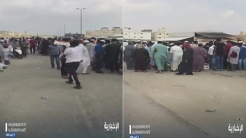 بالفيديو.. زحام وعمالة مخالفة في سوق لبيع الخضار بالشرقية