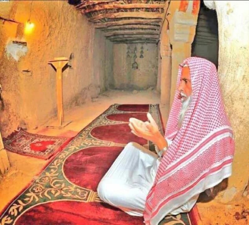 صورة رائعة من مساجد الطين قديما