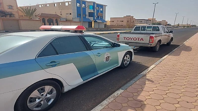 ضبط قائد مركبة يمارس التفحيط في الجوف