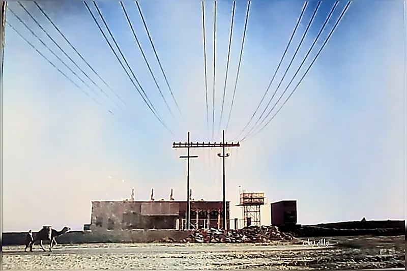 أول محطة توليد الكهرباء في الرياض