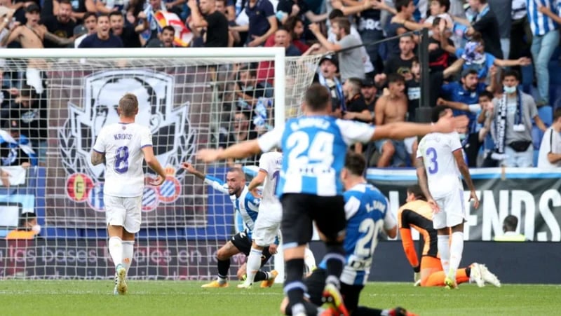 إسبانيول يفوز على ريال مدريد في الدوري الإسباني