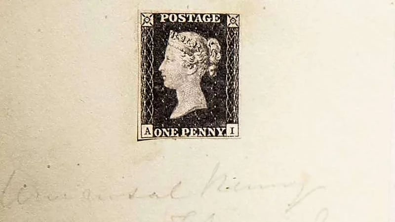 أول طابع بريد في العالم للبيع بـ 8.25 مليون دولار