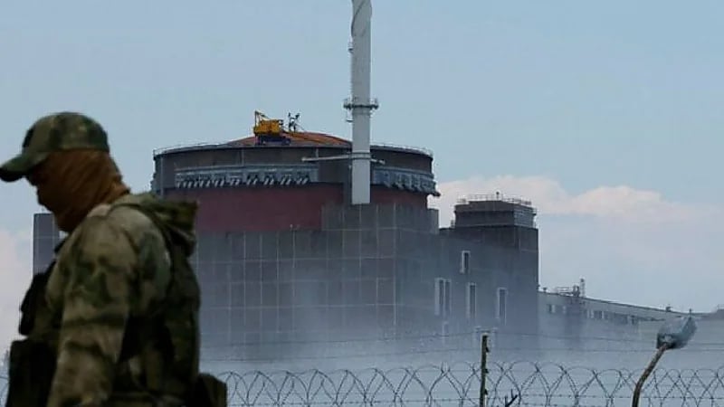 انفجار قرب المفاعل النووي بمحطة زابوريجيا
