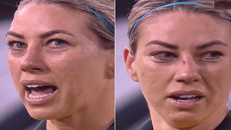 لاعبة تنهار بعد أن رأت إصابات وجهها على الشاشة.. فيديو