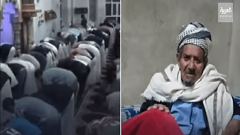 شاهد.. مسلح حوثي يقتل إمام مسجد أثناء صلاة التراويح
