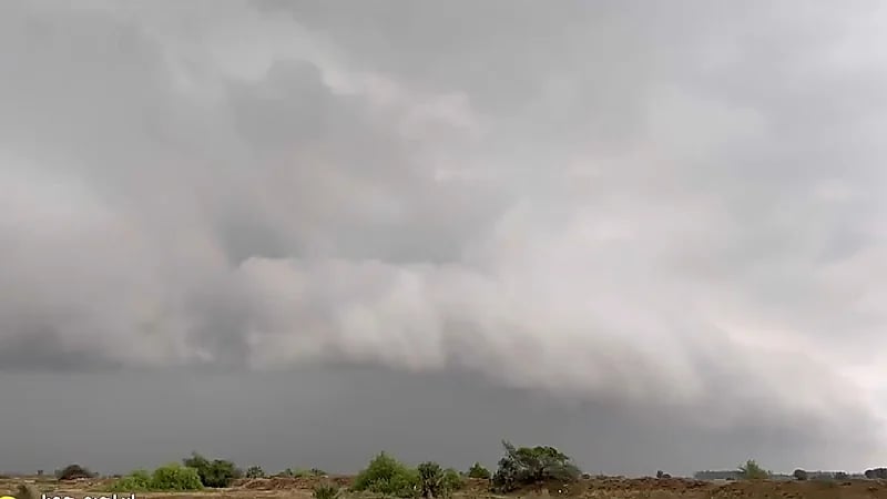 شاهد .. سحابة سوبر سل تتشكل في سماء صبيا بجازان