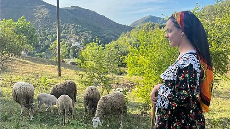 "راعية أغنام" تجذب الأنظار بفيديوهات من قبل الطبيعة .. فيديو