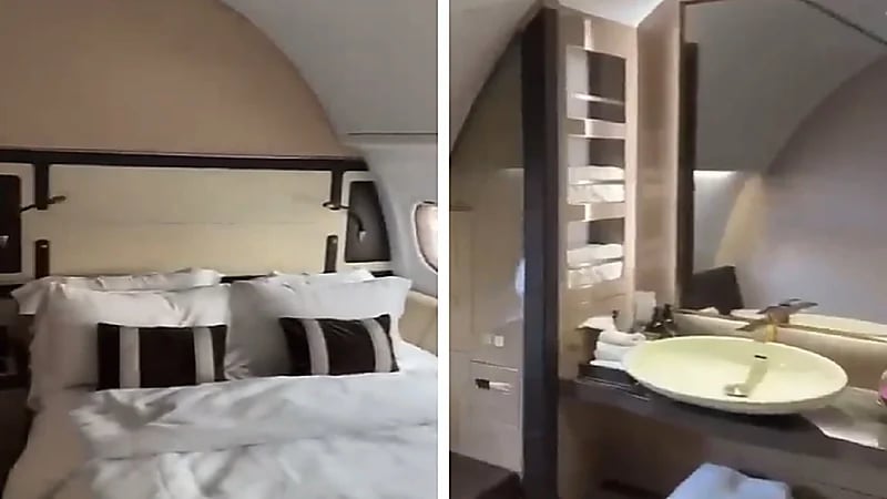 فندق خمس نجوم داخل طائرة قطرية .. فيديو