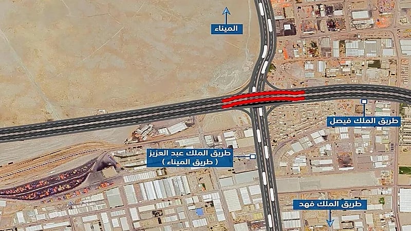 إغلاق جسر طريق الملك فيصل بالدمام