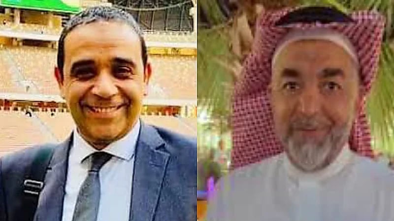 عبدالرحمن الزيد وسمير عثمان يؤديان مناسك العمرة