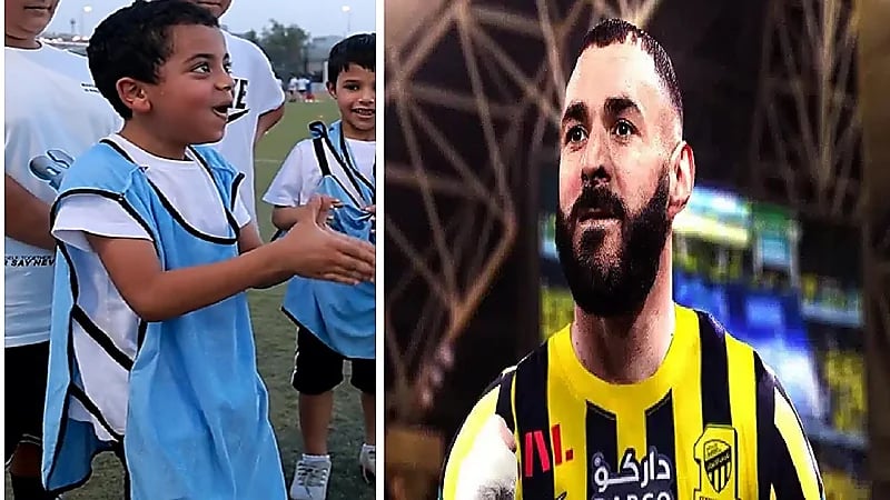 طفل كويتي عاشق لبنزيما: سألعب معك وسأعزمك على مندي.. فيديو