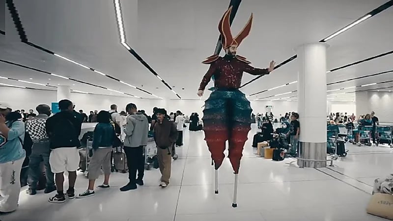 بفعاليات جاذبة..مطار الملك خالد الدولي يستقبل العائدين من موسم الصيف..فيديو