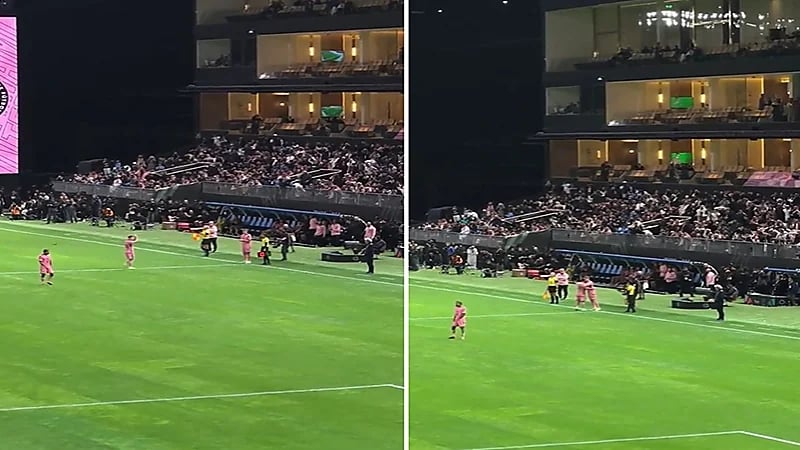 ميسي يحيي جماهير الهلال .. فيديو