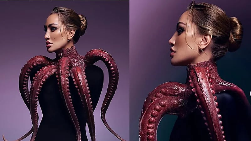 مايا دياب تتزين بأخطبوط وتسخر من إطلالتها .. صور