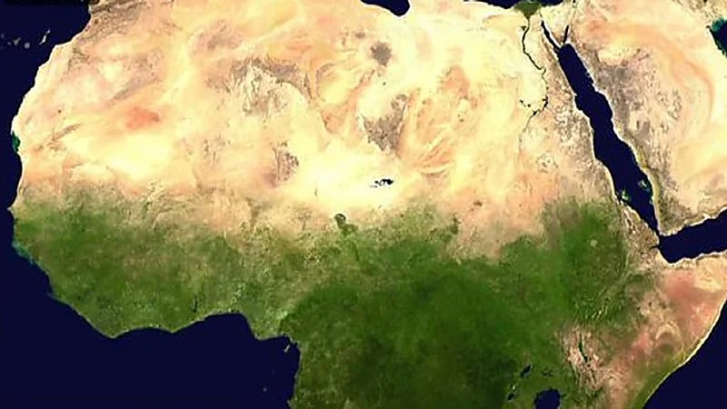 صورة جغرافية مذهلة لأرض العرب والصحراء الكبرى قبل 6,000 عام