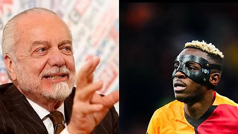 رئيس نابولي يطلب من الهلال التريث في صفقة أوسيمين لإنقاذها