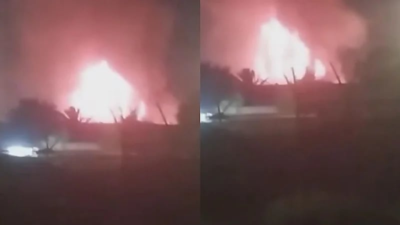 هجوم بمسيرات يستهدف معسكر التاجي شمال بغداد .. فيديو