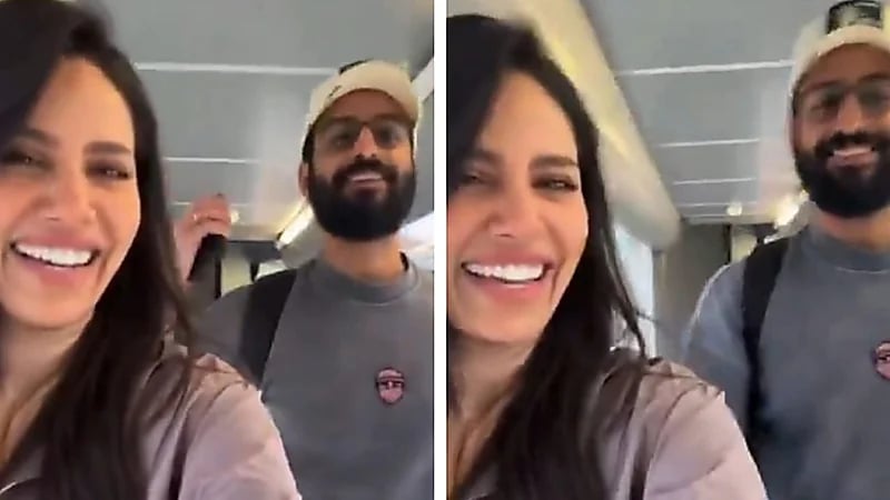 إلهام علي وزوجها يخطفان الأنظار بعفويتهما في أحدث ظهور.. فيديو