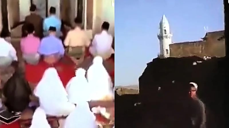 مقطع نادر لزيارة ملك ماليزيا لمسجد قباء والقبلتين قبل أكثر من نصف قرن .. فيديو