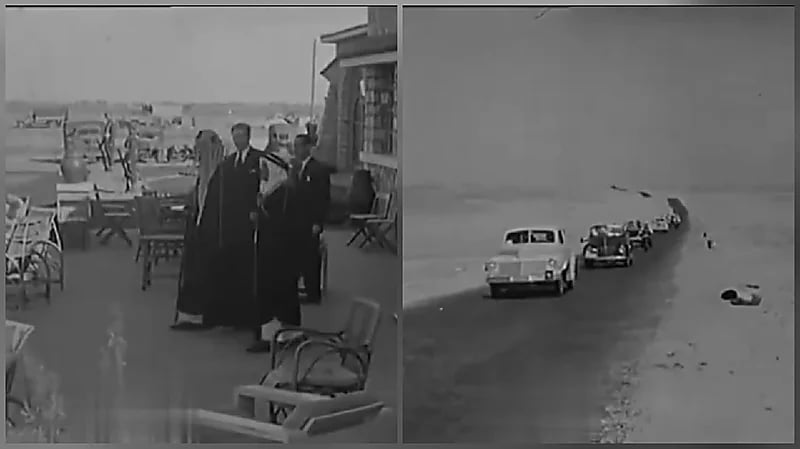 مشهد نادر لموكب الملك عبد العزيز قبل 80 عامًا .. فيديو