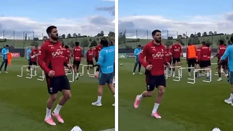 ميتروفيتش يشارك في تدريبات الهلال الجماعية  .. فيديو