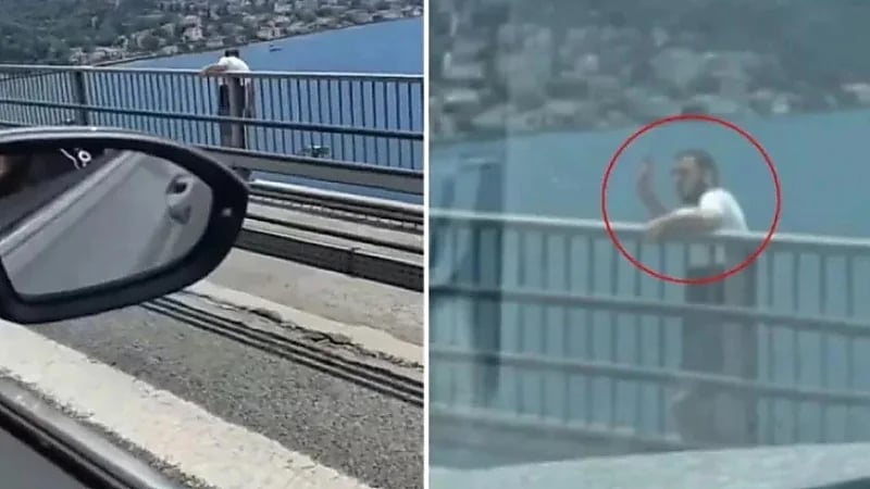 شاب تركي ينهي حياته بإلقاء نفسه في مياه البوسفور.. فيديو