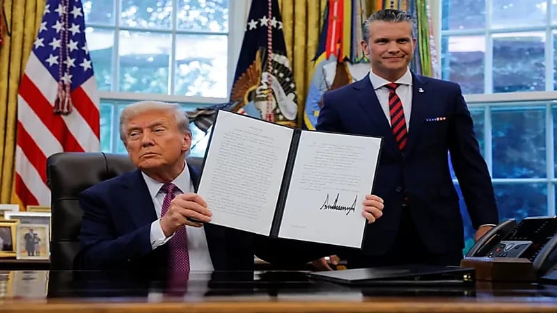 تغيير لافتات وزارة الدفاع الأمريكية إلى "وزارة الحرب"