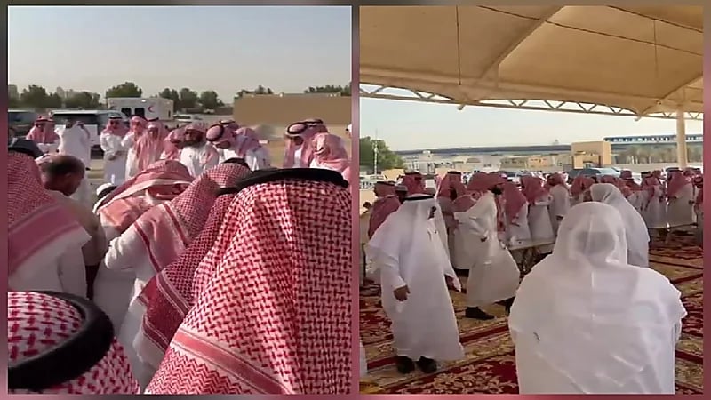 لحظات دفن مفتي المملكة في مقبرة العود بالرياض.. فيديو