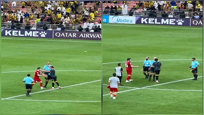 سعد الموسى يغضب من الحكم بعد خسارة الاتحاد.. فيديو