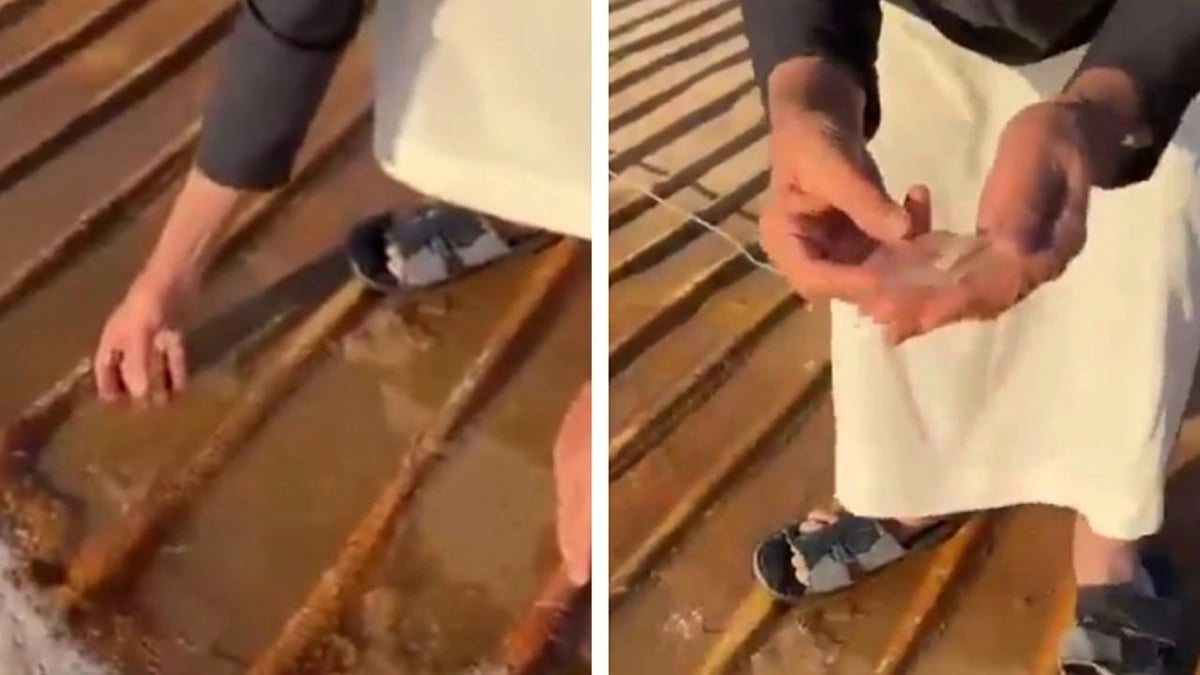 تجمد المياه في حريملاء مع استمرار موجة البرد .. فيديو